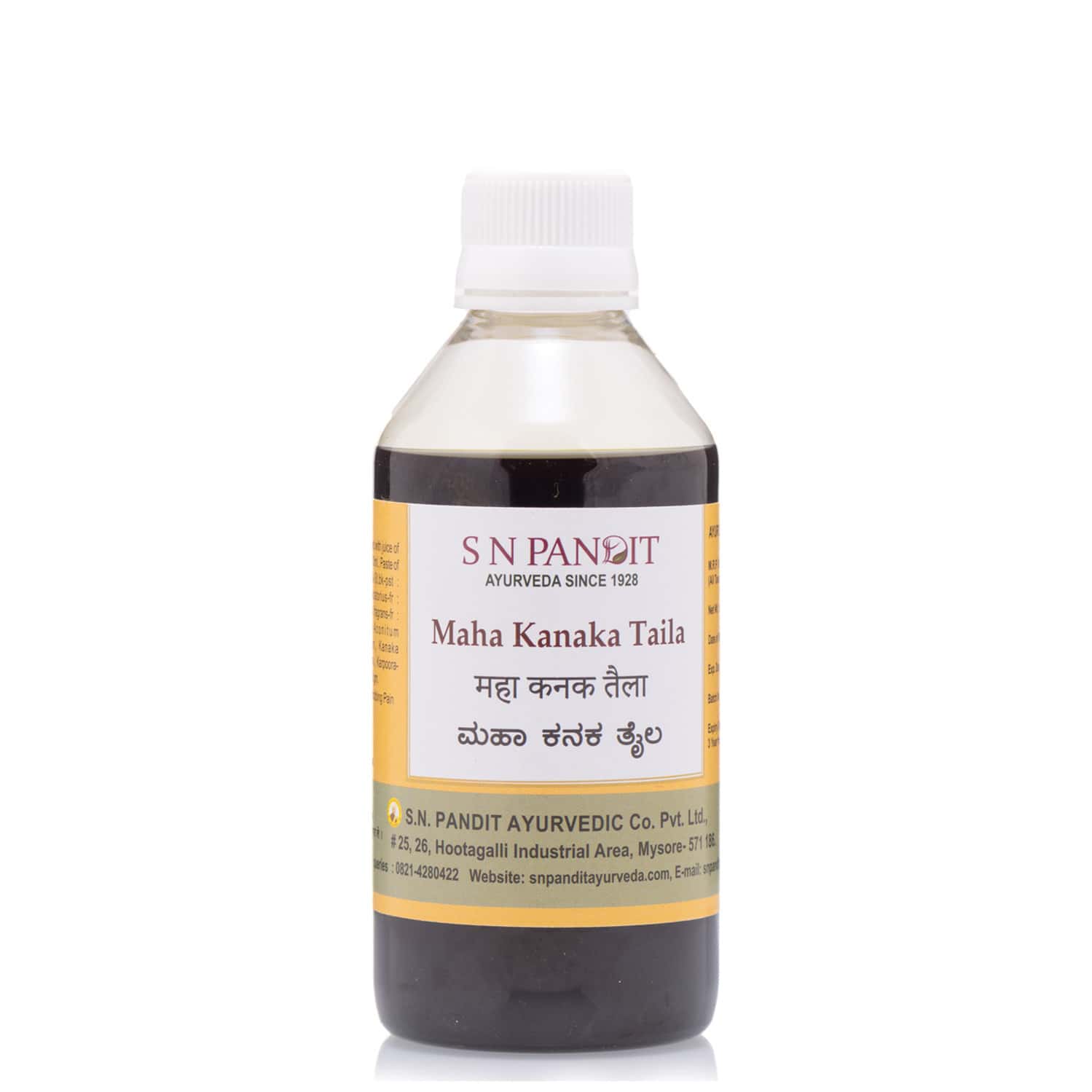S N Pandit Ayurveda Maha Kanaka Taila - 500ml