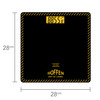 Hoffen Thick Tempered Glass Digital Electronic Lcd Personal Weight Machine - (Ho-18-Orange Lcd)