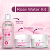 Cgg Cosmetics Rose Water Daily Cleansing Pads With 100% Organic Cotton 4 In 1 - 50 Pads