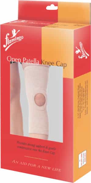 Flamingo Open Patella Knee Cap - Large