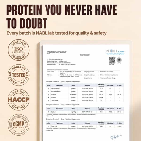 Beastlife Performance Yeast Protein Powder | 25G Protein | Mango Flavour | Easy To Digest | 1 Kg