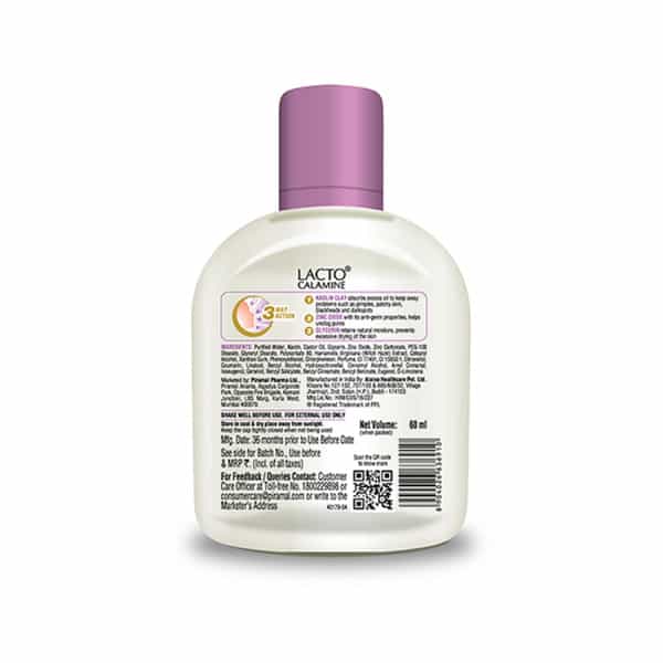 Lacto Calamine Oil Balance Daily Face Care Lotion - Classic - ( Oily Skin ) - 60Ml