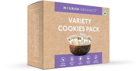 Nourish Organics Variety Cookies Pack - 140gms