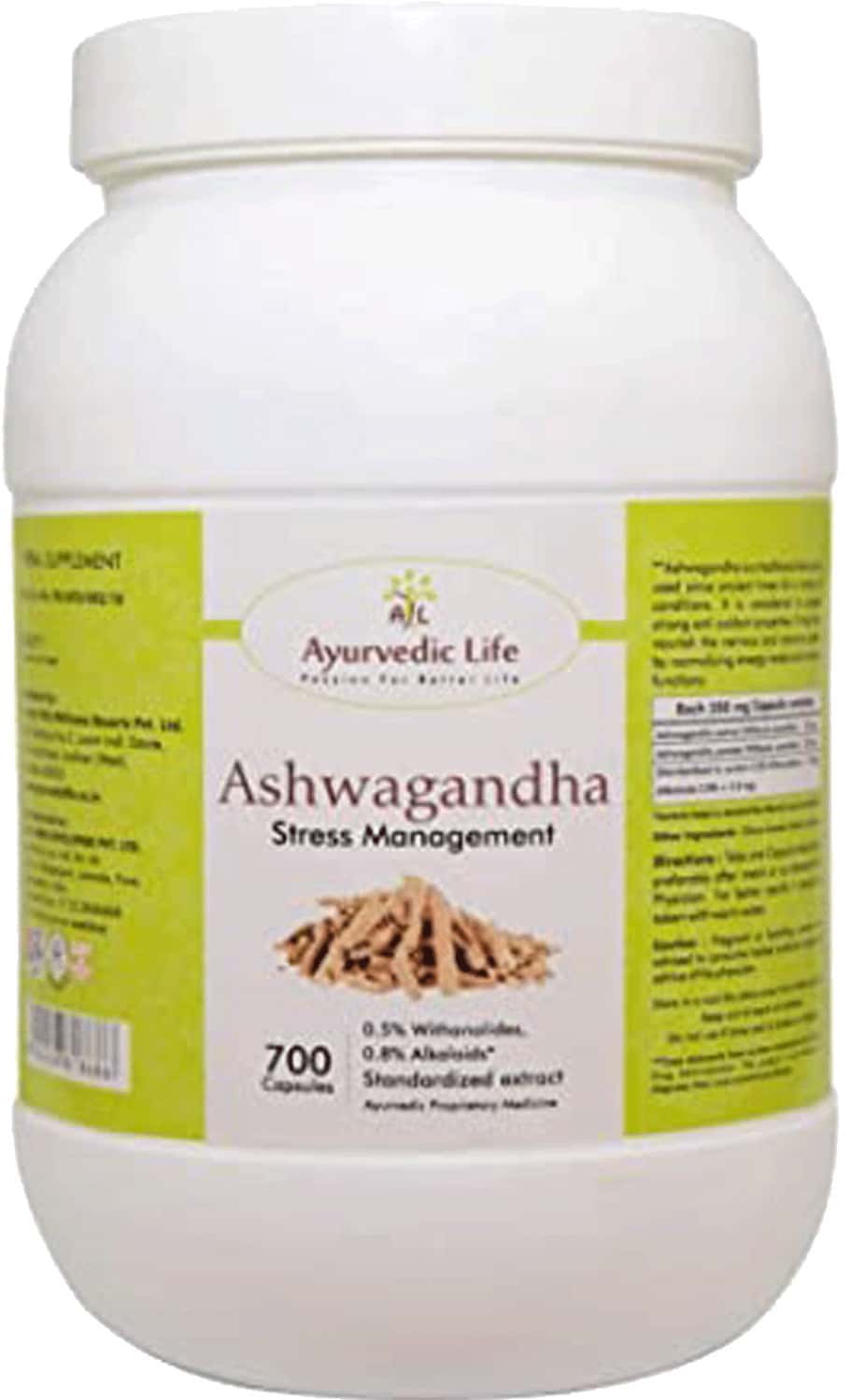 Buy AYUR CHAMP ASHWAGANDHA CAPSULES 240MG 700 CAPSULES VALUE PACK