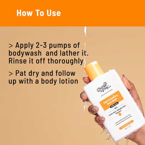 Chemist At Play Exfoliating Body Wash With Ceramides | Gently Exfoliates & Makes Skin Smooth 236 Ml