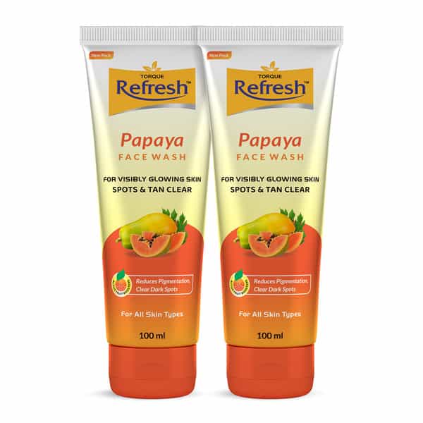 Refresh Papaya Face Wash 100Ml | Pack Of 2