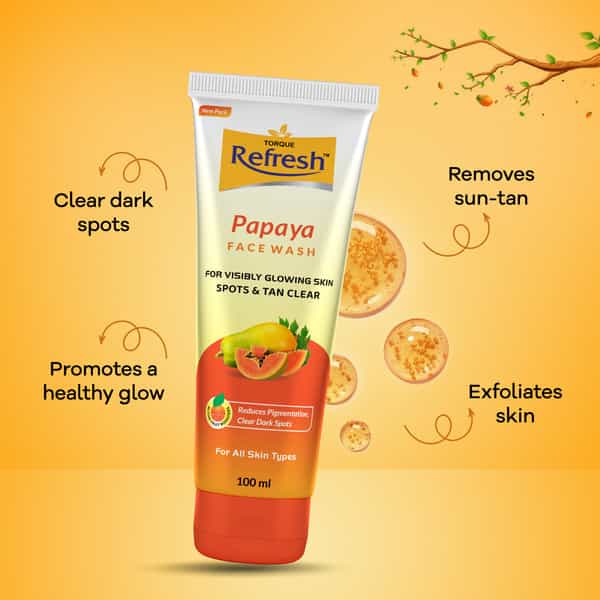 Refresh Papaya Face Wash 100Ml | Pack Of 2