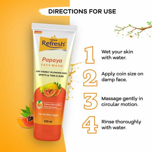 Refresh Papaya Face Wash 100Ml | Pack Of 2