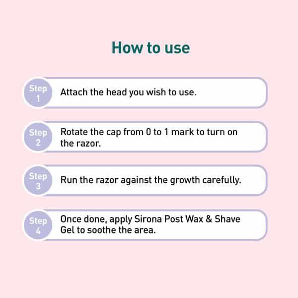 Sirona 6-In-1 Electric Trimmer For Women - 1 Trimmer