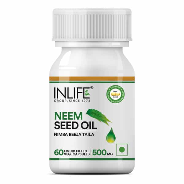 Inlife Neem Seed Oil Supplement 500Mg (60 Vegetarian Capsules)