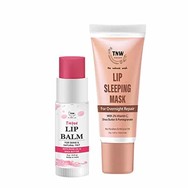Tnw The Natural Wash Lip Care Combo With Lip Sleeping Mask And Rose Tinted Lip Balm