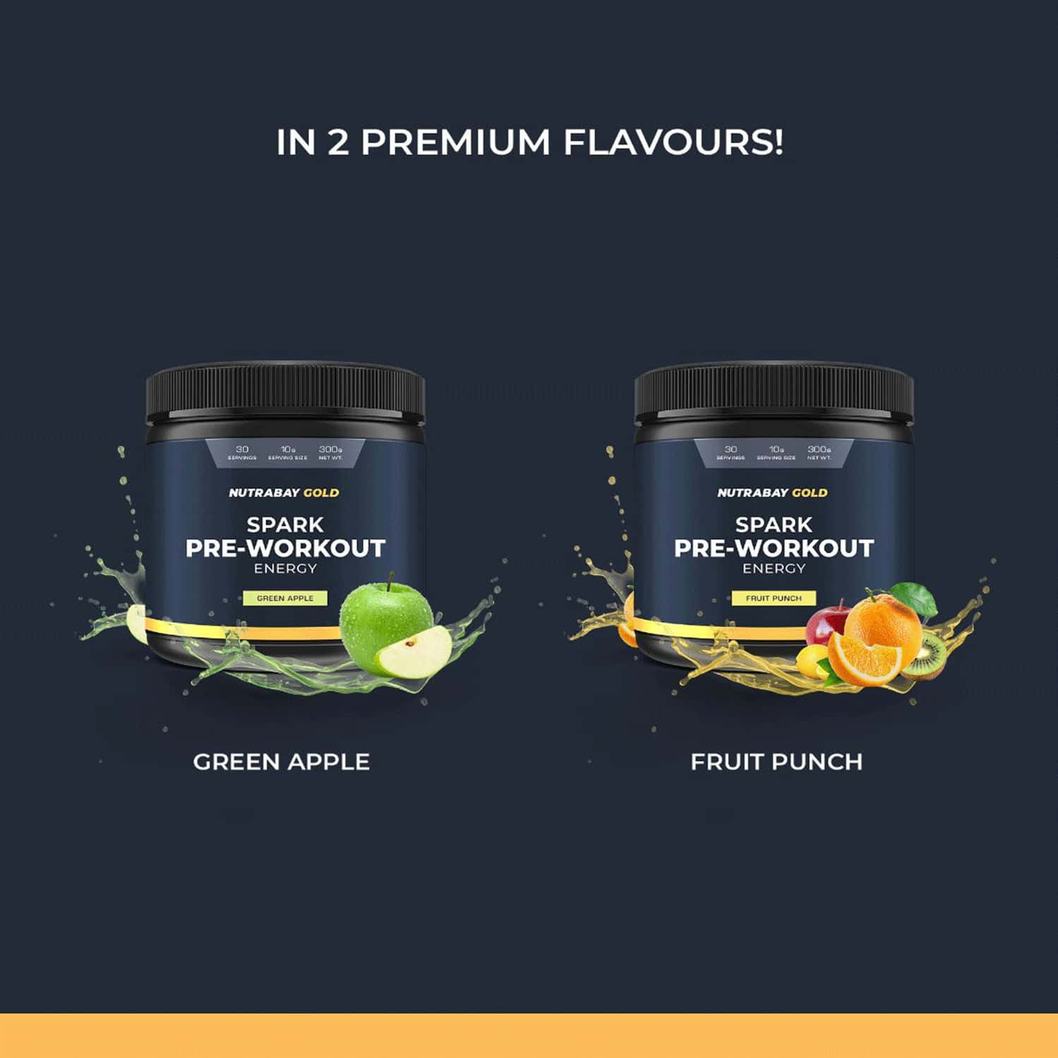 Buy NUTRABAY GOLD SPARK PRE WORKOUT 300G FRUIT PUNCH 30 SERVINGS