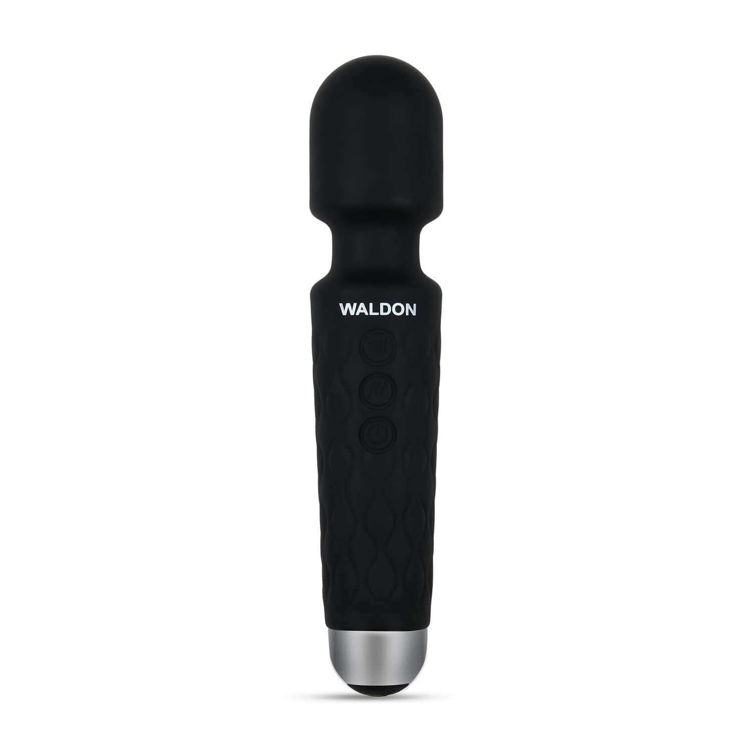 Waldon Personal Handheld Wand Massager Cordless 8 Speed Mode For Pain Relief (Black)