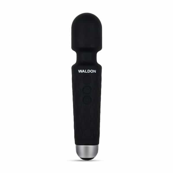 Waldon Personal Handheld Wand Massager Cordless 8 Speed Mode For Pain Relief (Black)