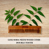 Goli Soda Neem Wood Comb - Double Tooth