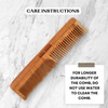 Goli Soda Neem Wood Comb - Double Tooth