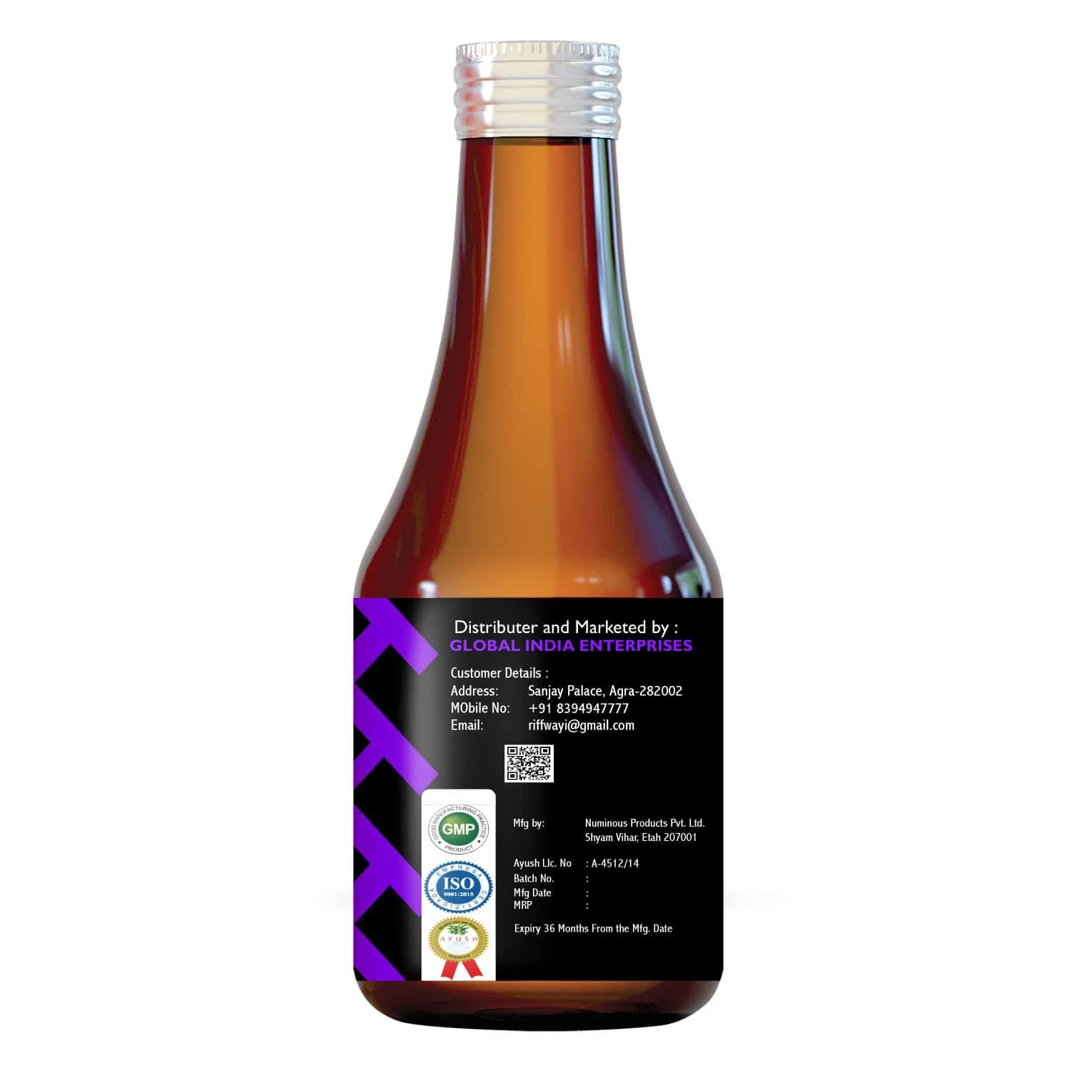 Riffway Weight Loss Syrup | For Men & Women 100% Ayurvedic (600ml)