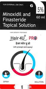 HAIR 4U PRO 5% BOTTLE OF 60ML SPRAY/SOLUTION