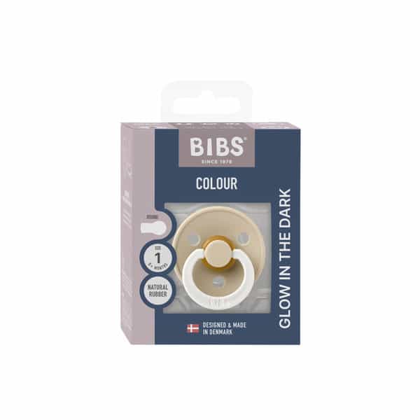 Bibs Colour Latex Size 1 Vanilla Glow - 0+ Months