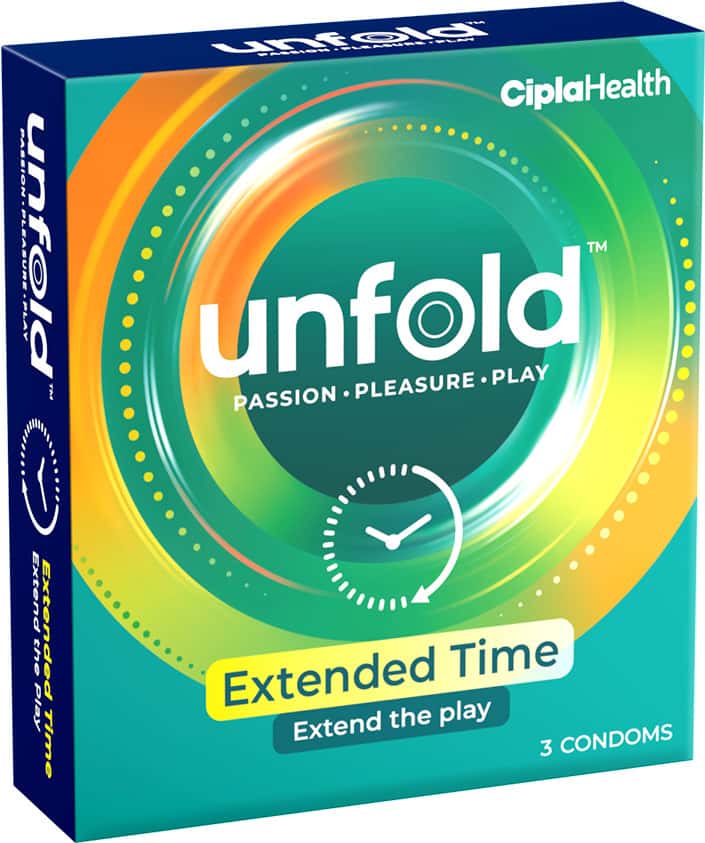 Unfold Extended Time Box Of 3 Condoms