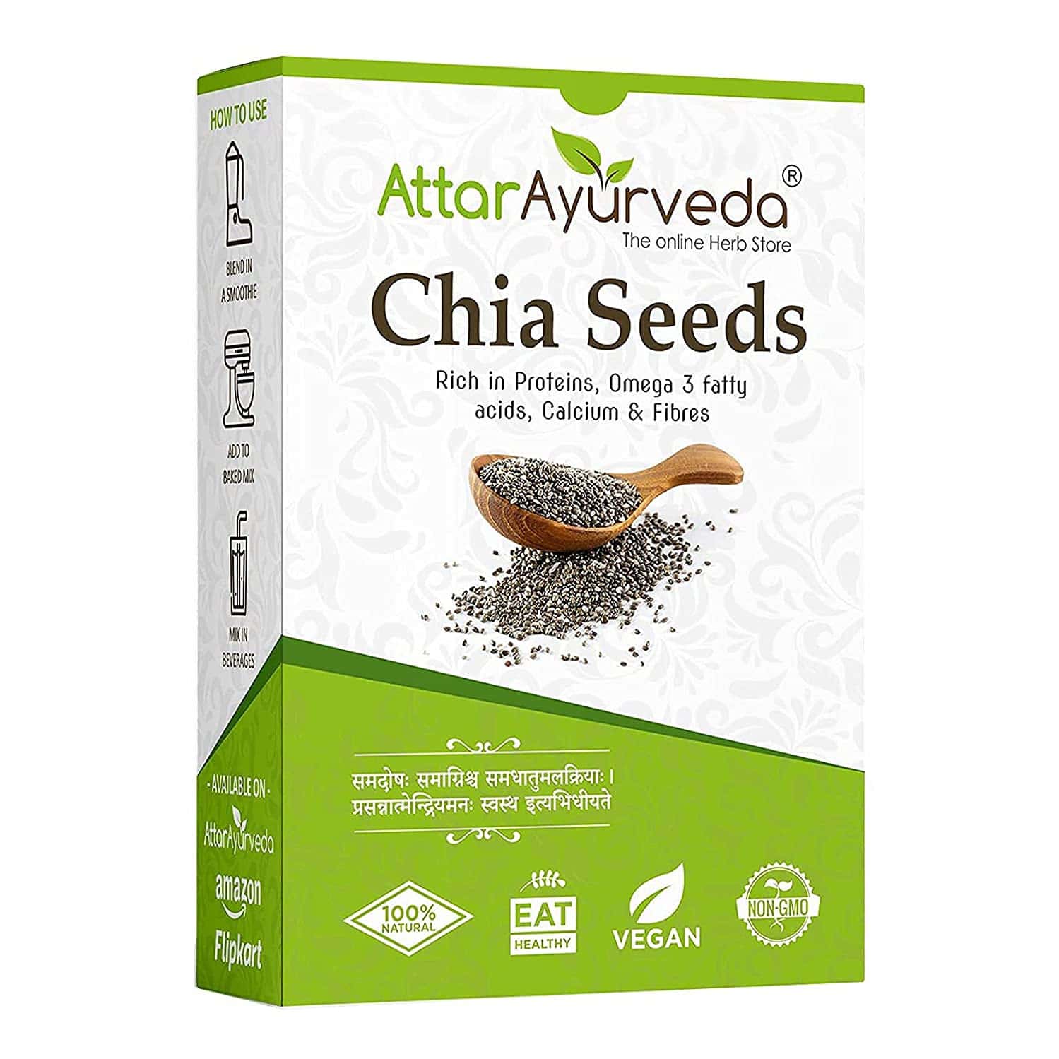 Attar Ayurveda Chia Seeds 250 Grams