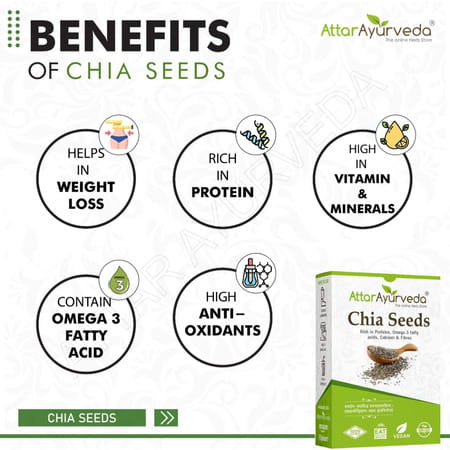 Attar Ayurveda Chia Seeds 250 Grams