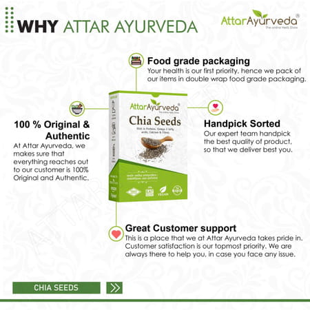 Attar Ayurveda Chia Seeds 250 Grams