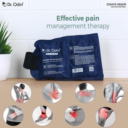 Dr. Odin Reusable Hot And Cold Pack | Washable Cover & Adjustable Strap | Microwaveable
