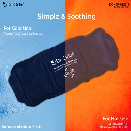 Dr. Odin Reusable Hot And Cold Pack | Washable Cover & Adjustable Strap | Microwaveable