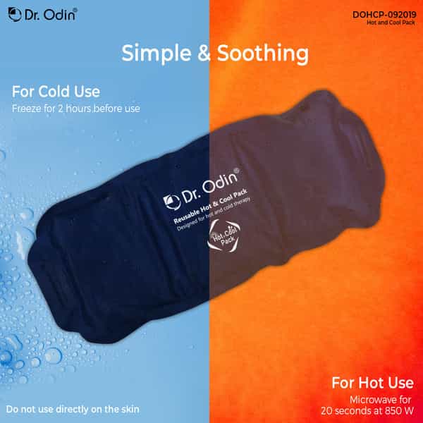 Dr. Odin Reusable Hot And Cold Pack | Washable Cover & Adjustable Strap | Microwaveable