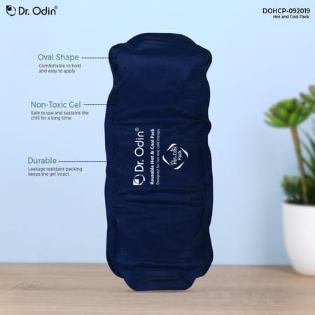 Dr. Odin Reusable Hot And Cold Pack | Washable Cover & Adjustable Strap | Microwaveable