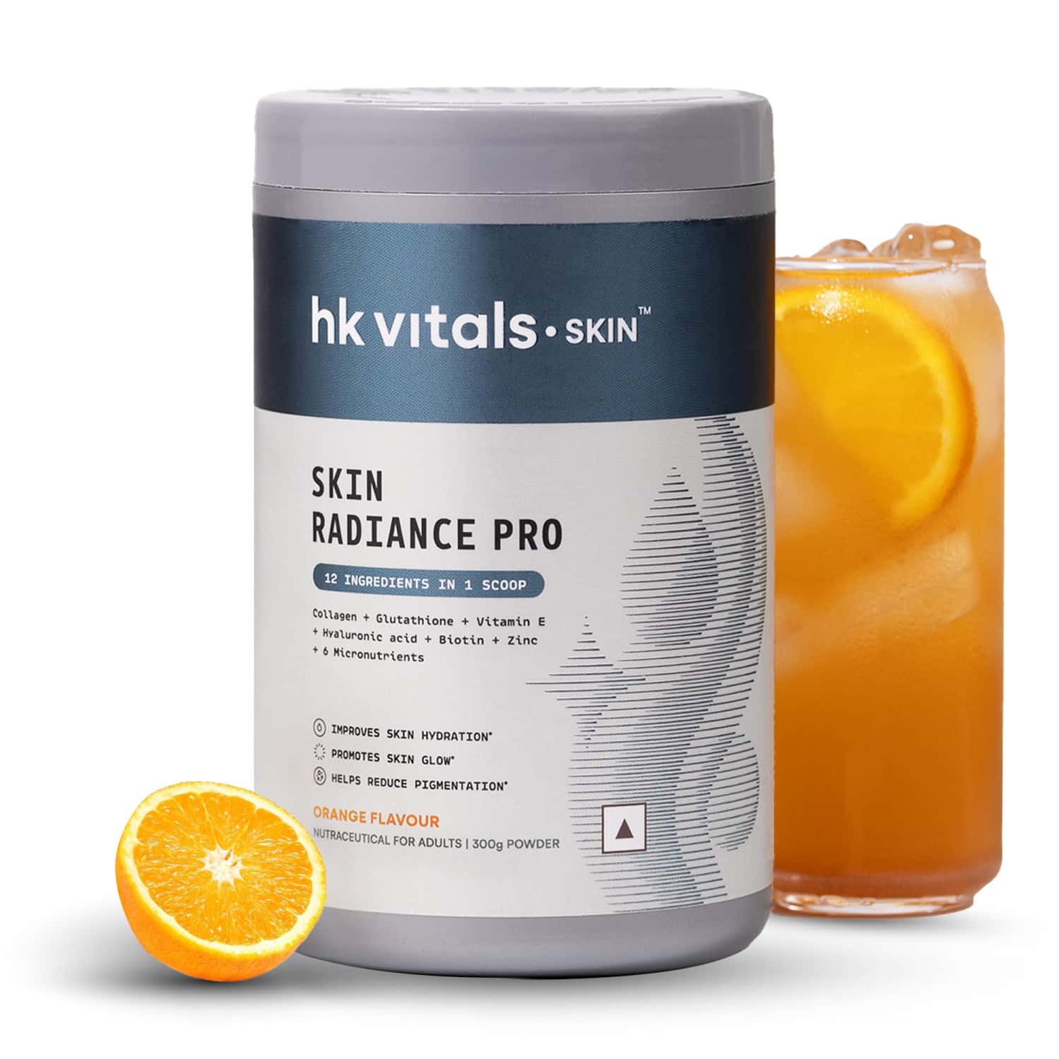 Hk Vitals Skin Radiance Pro Marine Collagen Supplement Powder (orange | 300g)