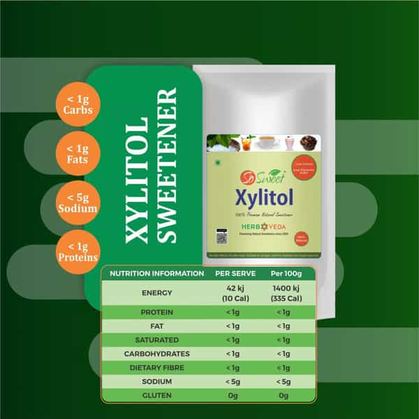 So Sweet Xylitol Powder 250Gm Natural Sweetener (Pack Of 3)