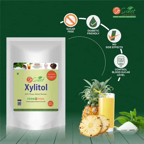 So Sweet Xylitol Powder 250Gm Natural Sweetener (Pack Of 3)