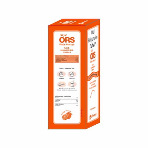 Nirjal Ors Orange Flavour Oral Powder Sachet Of 21Gm