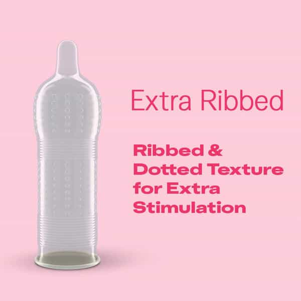 Durex Extra Ribbed Condoms For Men - 10 Count (Pack Of 2)