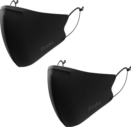 Frido Ultimate Pro Copper Treated Mask|Nose Clip|Ear Loop|Washable|Imported|Large Size (Pack Of 2)