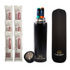 Outer Woods Insulin Cooler Bottle Case With 6 Mini Ice Gel Packs | 20+ Hrs Cooling | Small - Black