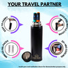 Outer Woods Insulin Cooler Bottle Case With 6 Mini Ice Gel Packs | 20+ Hrs Cooling | Small - Black