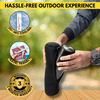 Outer Woods Insulin Cooler Bottle Case With 6 Mini Ice Gel Packs | 20+ Hrs Cooling | Small - Black