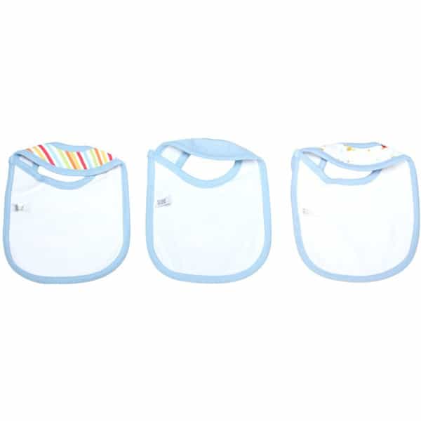 Meemee Baby Absorbent Weaning Bibs (Blue)