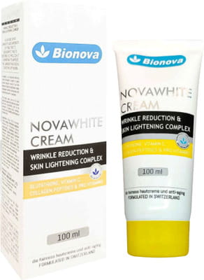 novawhite glutathione lotion Bionova and Vitamin-C Cream For Glowing Skin Wrinkle Reduction Complex For Men And Women Suitable For All Skin Types 100 ml | Best Price Kuwait Novawhite Cream 100ml price in