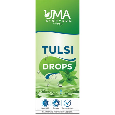 Uma Ayurveda Tulsi Drop Ayurvedic Drops - Useful In Fever Control Immunilogical Jwar - 30ml