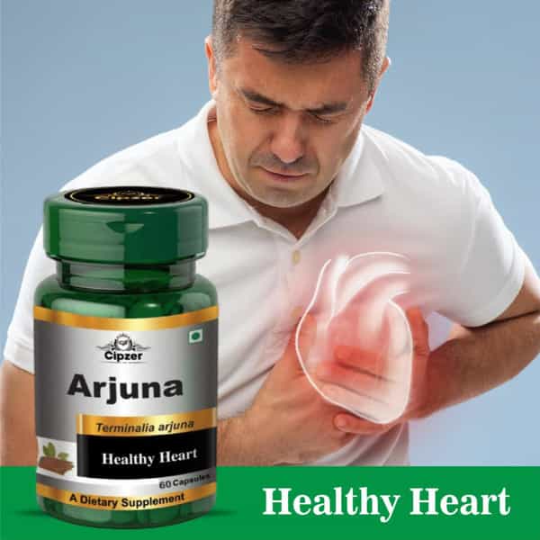 Cipzer Arjuna Capsule | Helps To Maintain Healthy Heart Functions(Pack Of 1)-60 Capsules