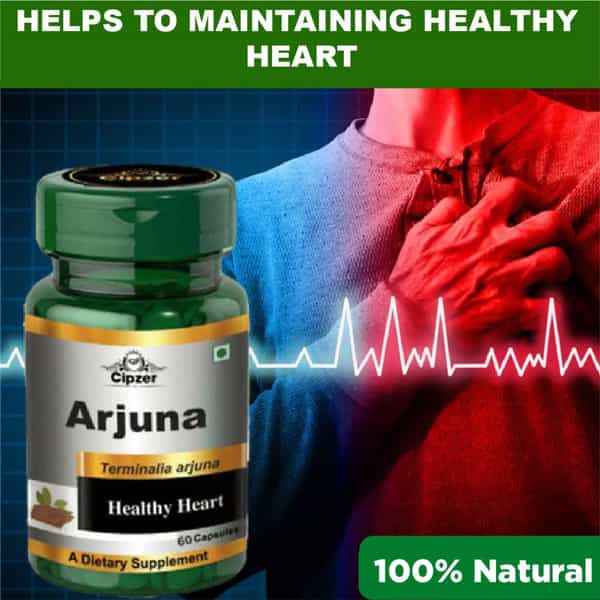 Cipzer Arjuna Capsule | Helps To Maintain Healthy Heart Functions(Pack Of 1)-60 Capsules