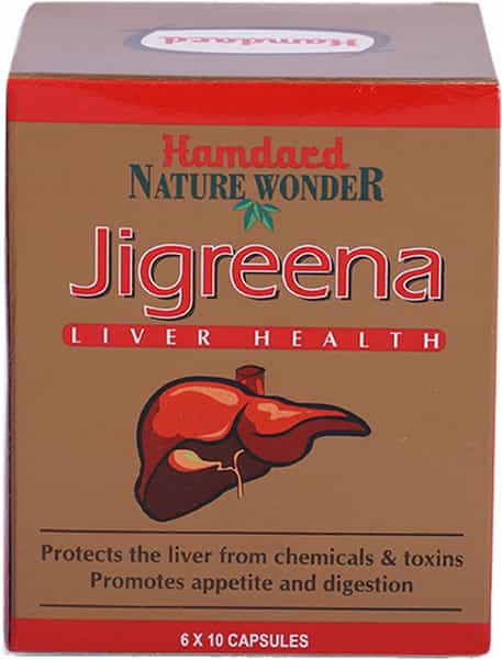 Hamdard Nature Wonder Jigreen Liver Health - 60 Capsules