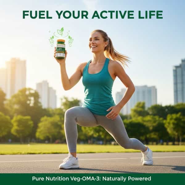 Pure Nutrition Vegan Omega - Epa + Dha Plant-Based Omega - 60 Veg Capsules