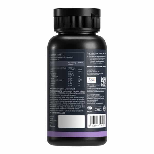 Nutrabay Pro Cla (Conjugated Linoleic Acid) - 1000Mg - 60 Capsules