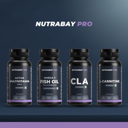 Nutrabay Pro Cla (Conjugated Linoleic Acid) - 1000mg - 60 Capsules