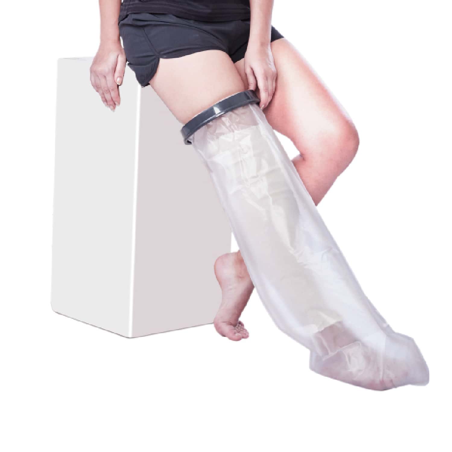 Vissco Cast Cover (upto Thigh) - Protects Bandage From Water Exposure During Bath & Shower (grey)